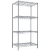 Hds Trading 4 Tier Steel Wire Shelf, Grey ZOR95934